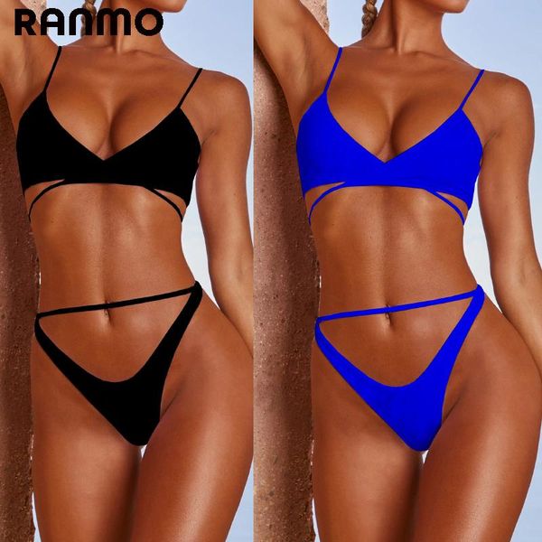 women bikini swimsuit bandage solid high waist swimwear bikinis sets female brazilian bathing suits summer beach wear women's, White;black
women bikini swimsuit bandage solid high waist swimwear bikinis sets female brazilian bathing suits summer beach wear women's, White;black