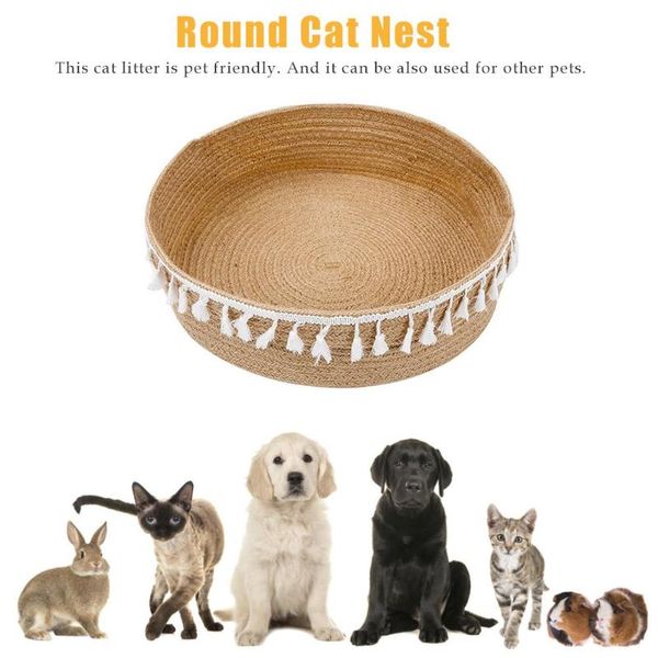 cat beds & furniture round bed basket nest cotton rope woven pet sleeping indoor scratch mat pad suitable for puppy small dogs
cat beds & furniture round bed basket nest cotton rope woven pet sleeping indoor scratch mat pad suitable for puppy small dogs