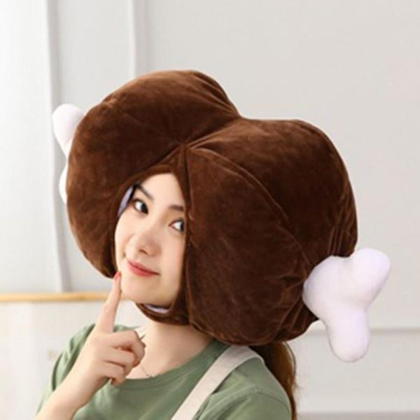 party hats eye-catching cute cartoon chicken leg helmet plush headgear hat no stuffiness for decor
party hats eye-catching cute cartoon chicken leg helmet plush headgear hat no stuffiness for decor