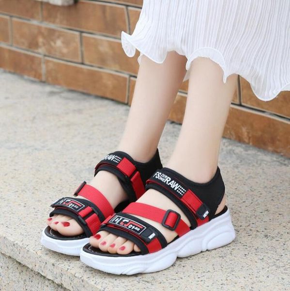 fashion summer color matching sports sandals flat-heel beach comfortable breathable increased women's shoes sandalias, Black
fashion summer color matching sports sandals flat-heel beach comfortable breathable increased women's shoes sandalias, Black
