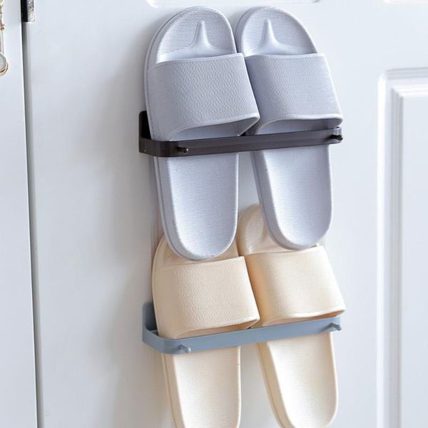 clothing & wardrobe storage wall mounted shoes rack sticky hanging strips holder slippers organizer door shoe hangers(random color) 
clothing & wardrobe storage wall mounted shoes rack sticky hanging strips holder slippers organizer door shoe hangers(random color)