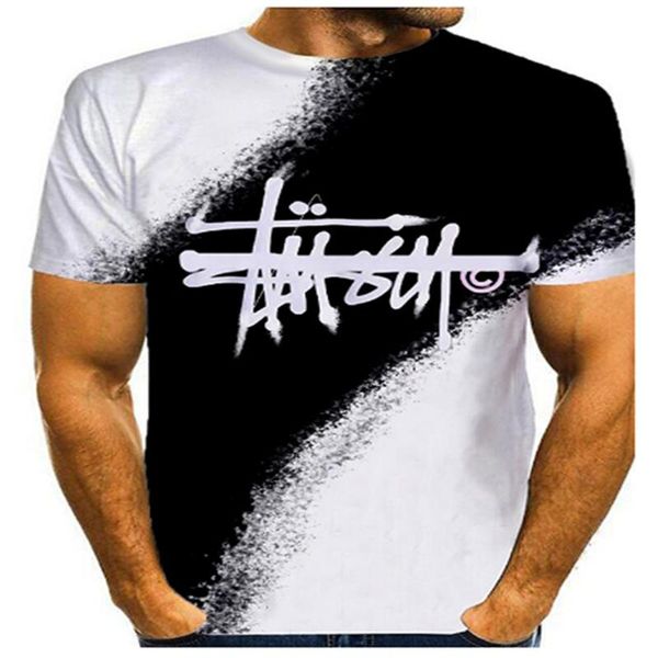 men's t-shirts summer short sleeve t-shirt 3d printing pattern signature black and white casual round neck, White;black
men's t-shirts summer short sleeve t-shirt 3d printing pattern signature black and white casual round neck, White;black