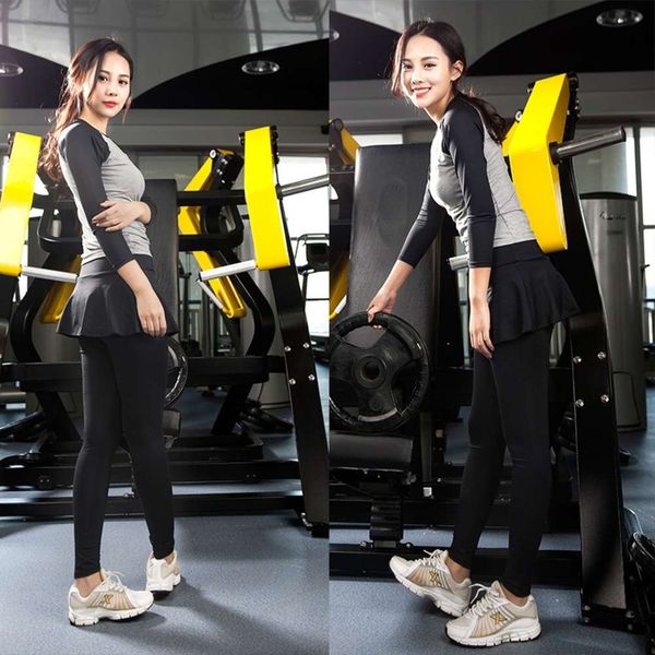 autumn and winter long sleeve two piece more trouser skirt dance running gym women's sports yoga suit, Gray
autumn and winter long sleeve two piece more trouser skirt dance running gym women's sports yoga suit, Gray