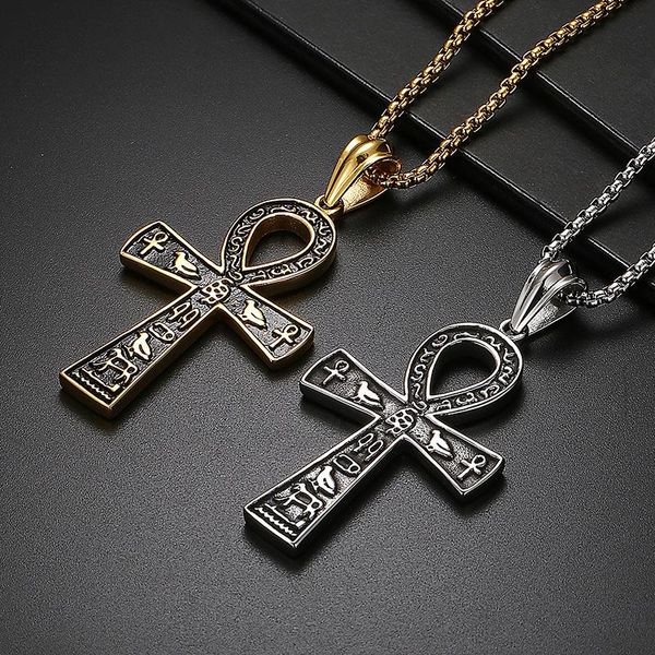 pendant necklaces haoyi gothic cross animal blessing men's stainless steel vintage necklace multi-size jewelry, Silver
pendant necklaces haoyi gothic cross animal blessing men's stainless steel vintage necklace multi-size jewelry, Silver