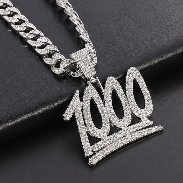 pendant necklaces men hip hop 1000 number necklace miami big gold cuban link chain rapper iced out bling male mens jewelry choker, Silver
pendant necklaces men hip hop 1000 number necklace miami big gold cuban link chain rapper iced out bling male mens jewelry choker, Silver