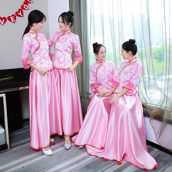 ethnic clothing vintage bridal bridesmaid cheongsam modern traditional chinese style wedding dress oriental womens qipao vestidos size s-xxl, Red
ethnic clothing vintage bridal bridesmaid cheongsam modern traditional chinese style wedding dress oriental womens qipao vestidos size s-xxl, Red
