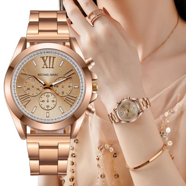 wristwatches brand 2021 luxury rose gold stainless steel fashion women watches ladies rome female quartz watch gifts clock, Slivery;brown
wristwatches brand 2021 luxury rose gold stainless steel fashion women watches ladies rome female quartz watch gifts clock, Slivery;brown