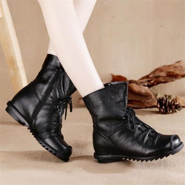 dress shoes national style short boots soft soled hollow sandals middle tube mother cotton hole women's single, Black
dress shoes national style short boots soft soled hollow sandals middle tube mother cotton hole women's single, Black