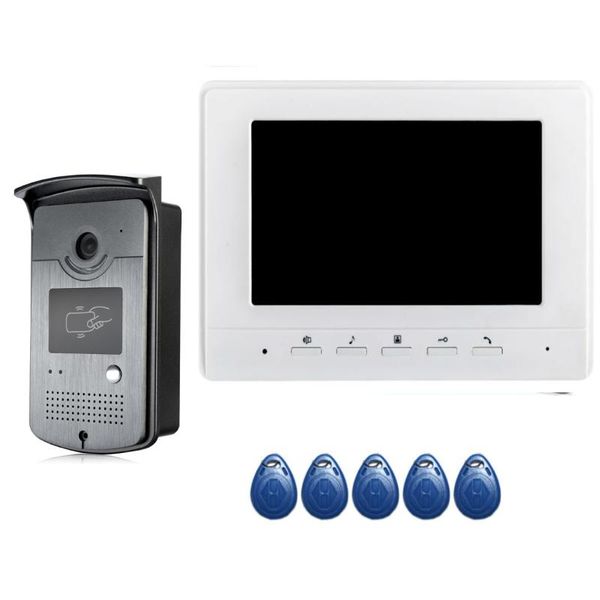 video door phones 7" inch monitor wired doorbell phone intercom rfid access control camera kit for home security
video door phones 7" inch monitor wired doorbell phone intercom rfid access control camera kit for home security