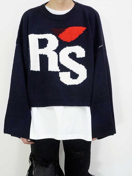 n independent raf19fw b. classic rs letter loose short sweater ins men's and women's t-shirts yang men, White;black
n independent raf19fw b. classic rs letter loose short sweater ins men's and women's t-shirts yang men, White;black