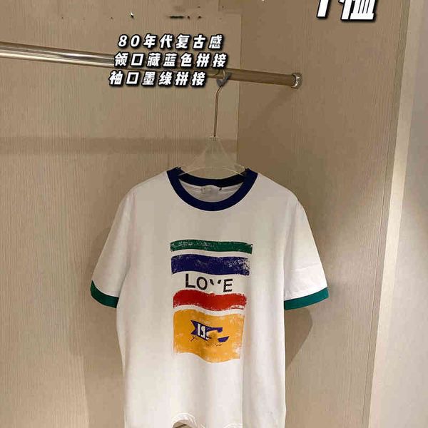 2022 factory wholesale new couple summer digital short sleeve red green yellow blue block contrast t-shirt, White
2022 factory wholesale new couple summer digital short sleeve red green yellow blue block contrast t-shirt, White