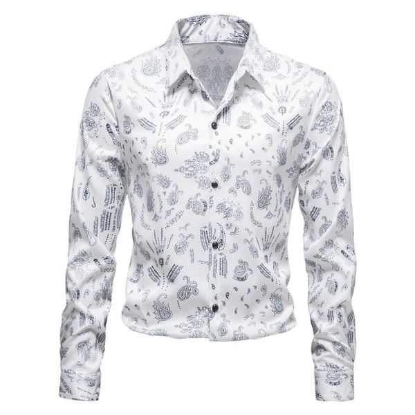 men's casual shirts feitong shirt fall winter for men loose turn down callor floral printed long sleeve camisa masculina, White;black
men's casual shirts feitong shirt fall winter for men loose turn down callor floral printed long sleeve camisa masculina, White;black