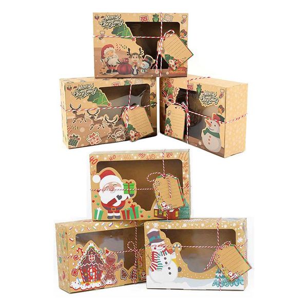 gift wrap 3pcs christmas kraft paper box with window candy cookie packaging merry santa claus dessert cake presents
gift wrap 3pcs christmas kraft paper box with window candy cookie packaging merry santa claus dessert cake presents