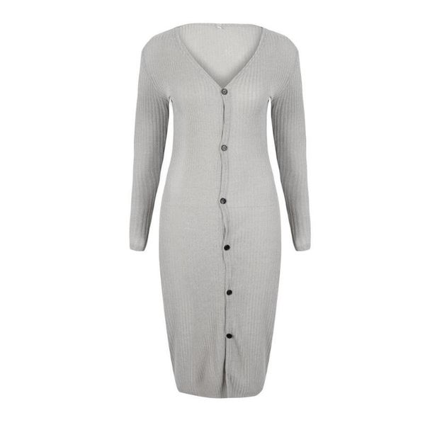 women's v neck long sleeve button-up bodycon evening party dress single breasted cloth solid mid calf casual dresses, Black;gray
women's v neck long sleeve button-up bodycon evening party dress single breasted cloth solid mid calf casual dresses, Black;gray