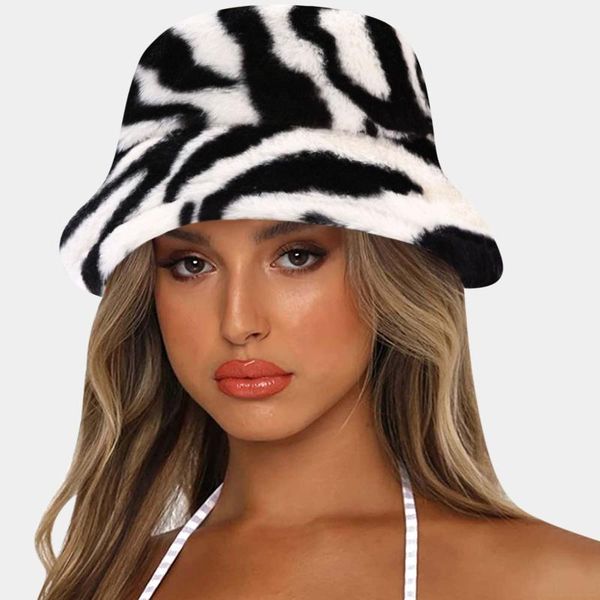 berets 40# winter cow print faux fur fluffy bucket hats women outdoor warm sun hat soft velvet furry fisherman cap girl, Blue;gray
berets 40# winter cow print faux fur fluffy bucket hats women outdoor warm sun hat soft velvet furry fisherman cap girl, Blue;gray