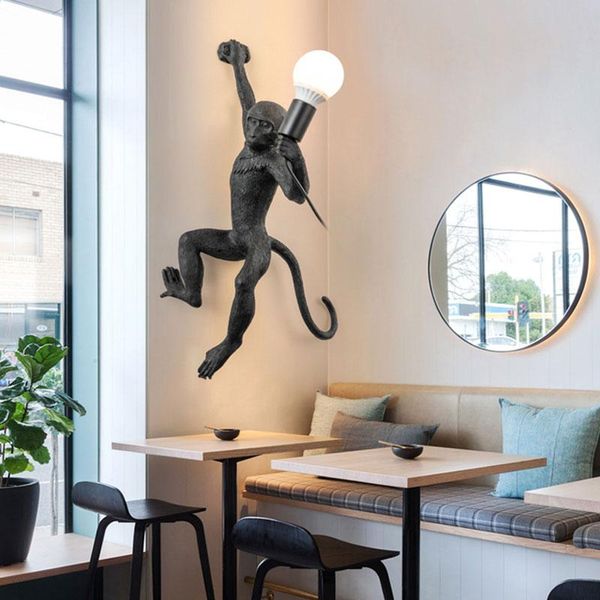 wall lamp modern led monkey for home decoration art living room light restaurant el hanging indoor lighting dining