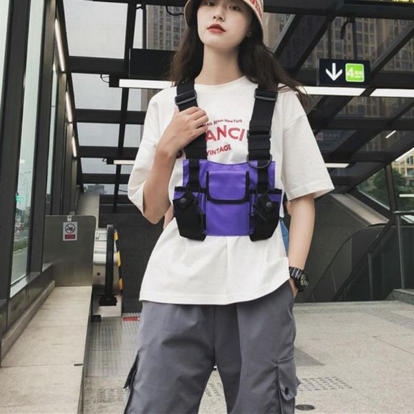 men women chest rig bag adjustable waist multi-pocket vest hip hop streetwear functional tactical harness pack outdoor bags
men women chest rig bag adjustable waist multi-pocket vest hip hop streetwear functional tactical harness pack outdoor bags