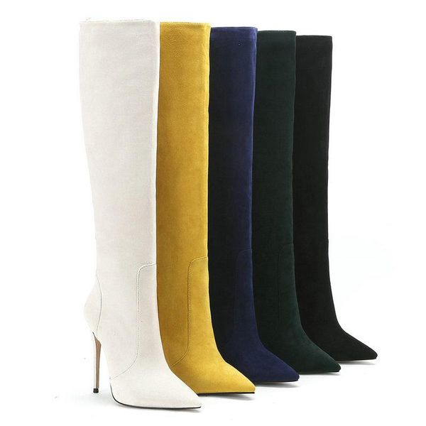 boots 2021 women suede knee high fashion zipper stretch woman pointed toe thin heel winter black yellow green
boots 2021 women suede knee high fashion zipper stretch woman pointed toe thin heel winter black yellow green