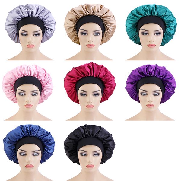 women's adjustable solid satin bonnets headcover beanie bandana sleep cap headwrap hat chemo caps haircare night hat, Blue;gray
women's adjustable solid satin bonnets headcover beanie bandana sleep cap headwrap hat chemo caps haircare night hat, Blue;gray