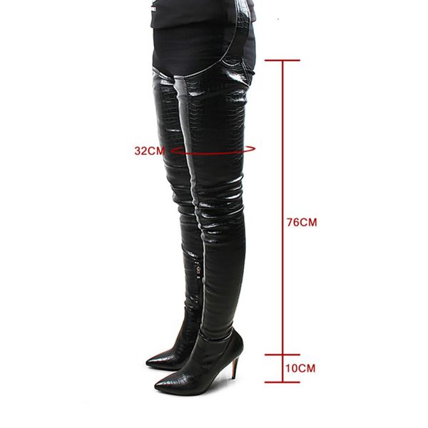 boots i look female fashion on the knee thin high-heeled boots nice toe-pointing black club foot wear women's shoes size 6-9.5 1m2q 
boots i look female fashion on the knee thin high-heeled boots nice toe-pointing black club foot wear women's shoes size 6-9.5 1m2q