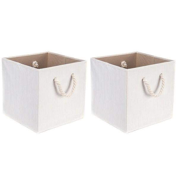 storage baskets 2 pcs 13 inch waterproof box with cotton rope handle debris clothing finishing
storage baskets 2 pcs 13 inch waterproof box with cotton rope handle debris clothing finishing