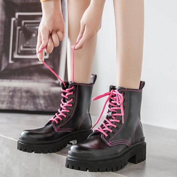 boots rimocy black punk platform women waterproof pu leather ankle for woman thick bottom pink lace up botas mujer 2021
boots rimocy black punk platform women waterproof pu leather ankle for woman thick bottom pink lace up botas mujer 2021