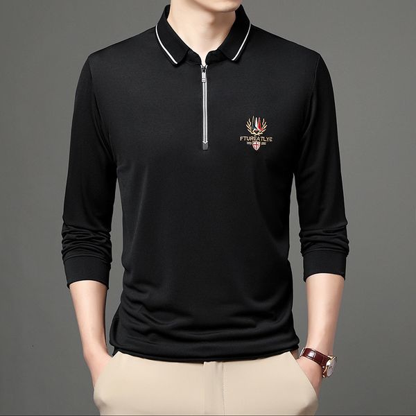 2021 spring and autumn semi zipper t-shirt men's embroidery leisure long sleeve t-shirt lapel pullover fashion, Black
2021 spring and autumn semi zipper t-shirt men's embroidery leisure long sleeve t-shirt lapel pullover fashion, Black