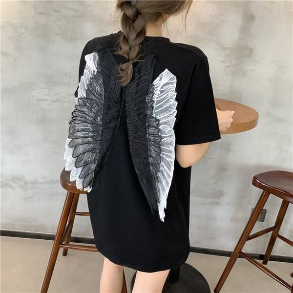 women's t-shirt women streetwear loose ins crew neck vintage tshirts cotton o short sleeve clothes, White
women's t-shirt women streetwear loose ins crew neck vintage tshirts cotton o short sleeve clothes, White
