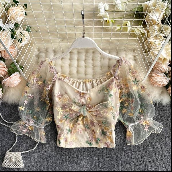 summer french palace style embroidered womens blouses cropped retro mesh puff sleeve ll955, White
summer french palace style embroidered womens blouses cropped retro mesh puff sleeve ll955, White