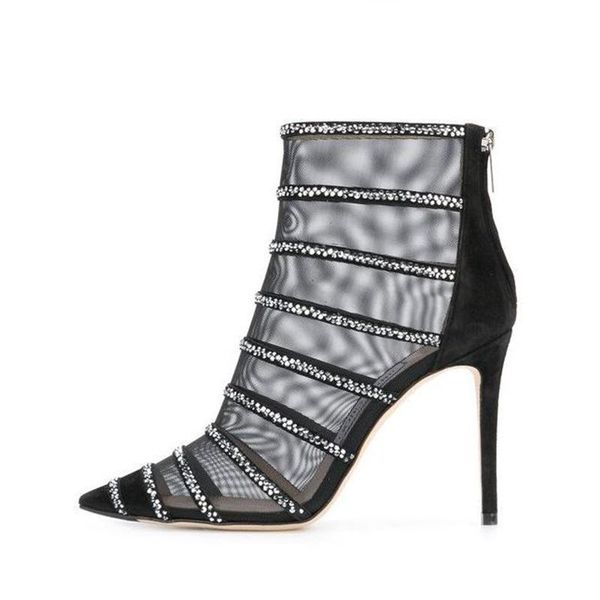boots 2021 bling crystal decor leather transparent beading strappie back zip stiletto pointed toe heels shoe, Black
boots 2021 bling crystal decor leather transparent beading strappie back zip stiletto pointed toe heels shoe, Black