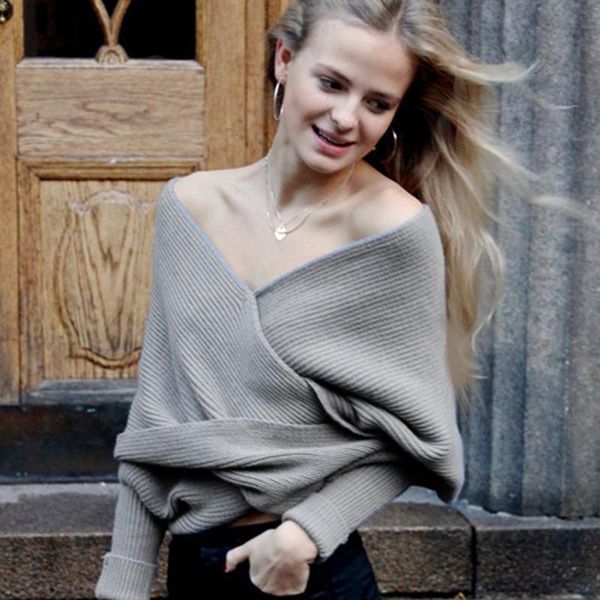 women's sweaters 2021 solid color v-shaped cross-neck collar off-shoulder knit pullover ladies sweater commuter small vest scarf, White;black
women's sweaters 2021 solid color v-shaped cross-neck collar off-shoulder knit pullover ladies sweater commuter small vest scarf, White;black