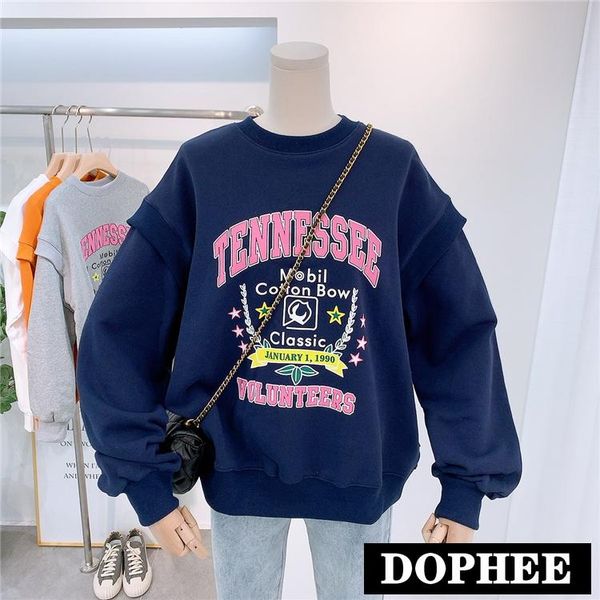 women's hoodies & sweatshirts autumn vintage letter printed cotton sweatshirt comfortable loose casual hoodie feminine chic street coat, Black
women's hoodies & sweatshirts autumn vintage letter printed cotton sweatshirt comfortable loose casual hoodie feminine chic street coat, Black