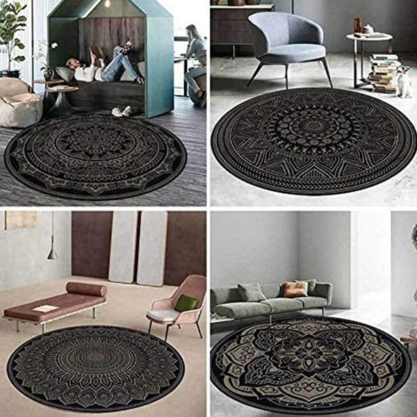 carpets european luxurious round area rug pad vintage mandala lotus flower print bedside carpet non-slip circle floor mat
carpets european luxurious round area rug pad vintage mandala lotus flower print bedside carpet non-slip circle floor mat