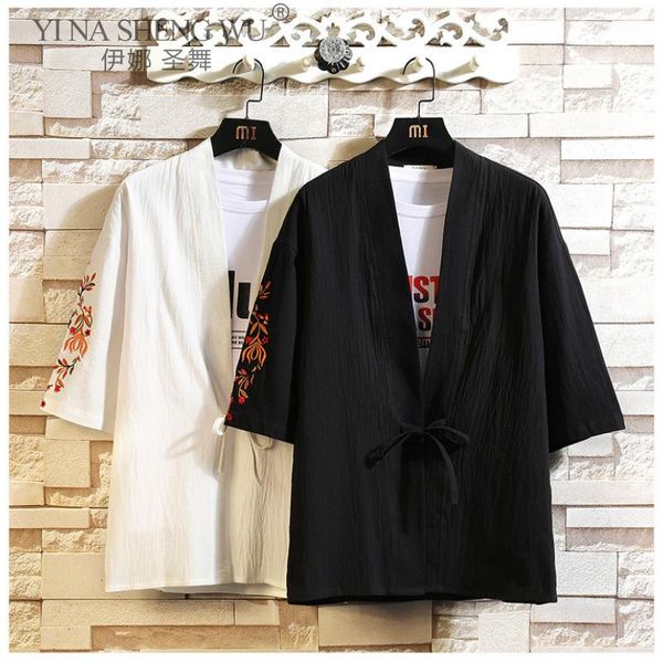 ethnic clothing japanese kimono retro yukata coat men t-shirts japan traditional chinese style embroidery jackets coats asian, Red
ethnic clothing japanese kimono retro yukata coat men t-shirts japan traditional chinese style embroidery jackets coats asian, Red