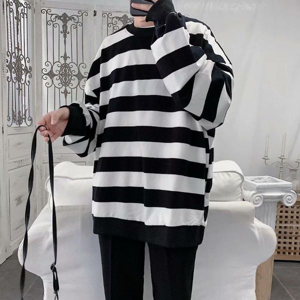 men's t-shirts long sleeve t shirt for men striped o neck korean fashion harajuku streetwear casual loose hip couple clothing vintage t, White;black
men's t-shirts long sleeve t shirt for men striped o neck korean fashion harajuku streetwear casual loose hip couple clothing vintage t, White;black