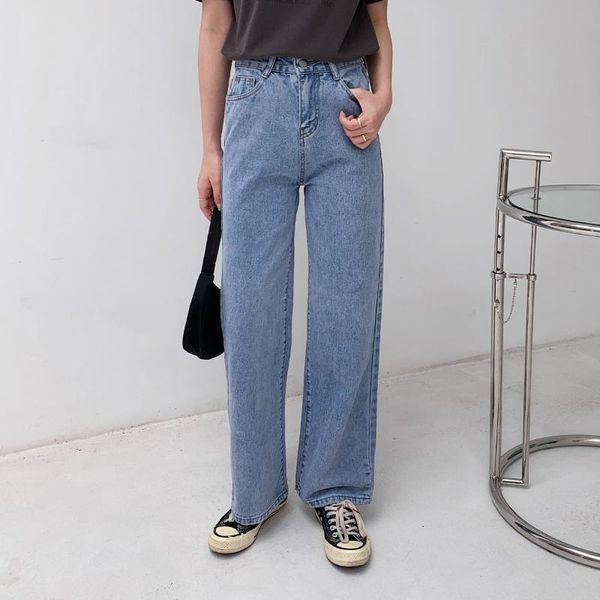 women's jeans 2021 women spring high waist wide leg straight denim pants loose style casual long, Blue
women's jeans 2021 women spring high waist wide leg straight denim pants loose style casual long, Blue