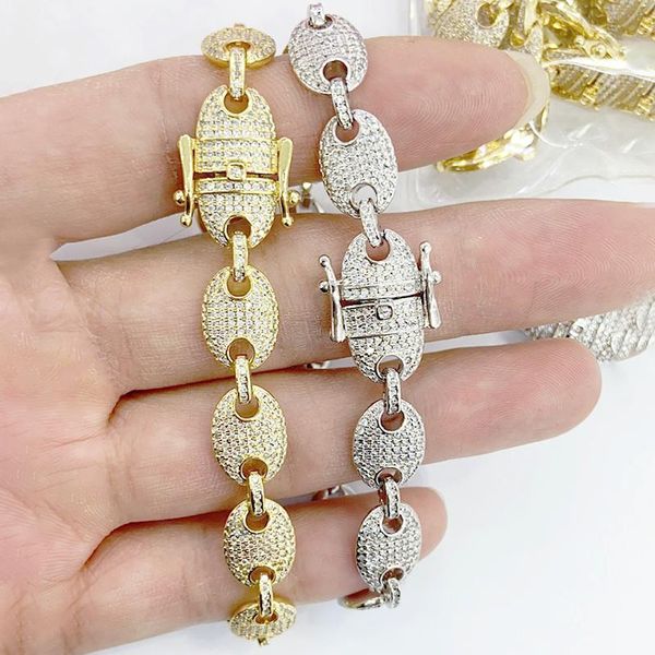 3pcs zirconia bracelet pig nose charms punk jewelry gift women 51395 charm bracelets, Golden;silver
3pcs zirconia bracelet pig nose charms punk jewelry gift women 51395 charm bracelets, Golden;silver