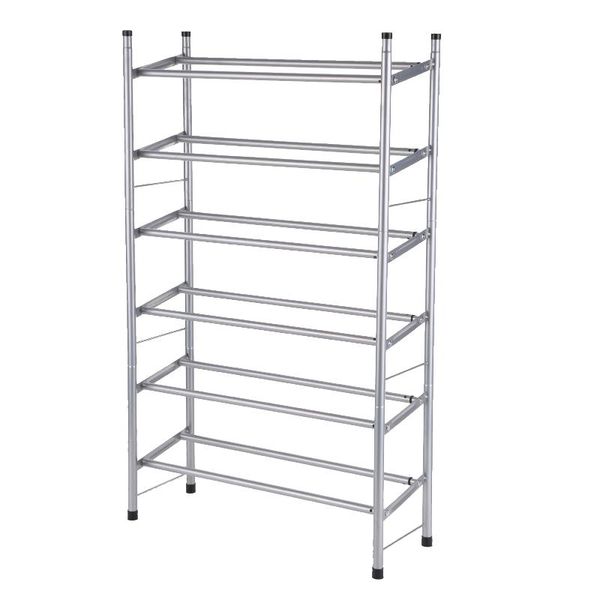 metal shoe rack 6-tier organizer shelves space saving adjustable large capacity shelf clothing & wardrobe storage
metal shoe rack 6-tier organizer shelves space saving adjustable large capacity shelf clothing & wardrobe storage