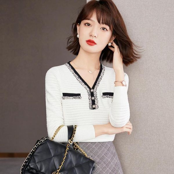 women's sweaters 2021 womens winter long-sleeve thin knit sweater white pullover bottoming knitting fall for women, White;black
women's sweaters 2021 womens winter long-sleeve thin knit sweater white pullover bottoming knitting fall for women, White;black