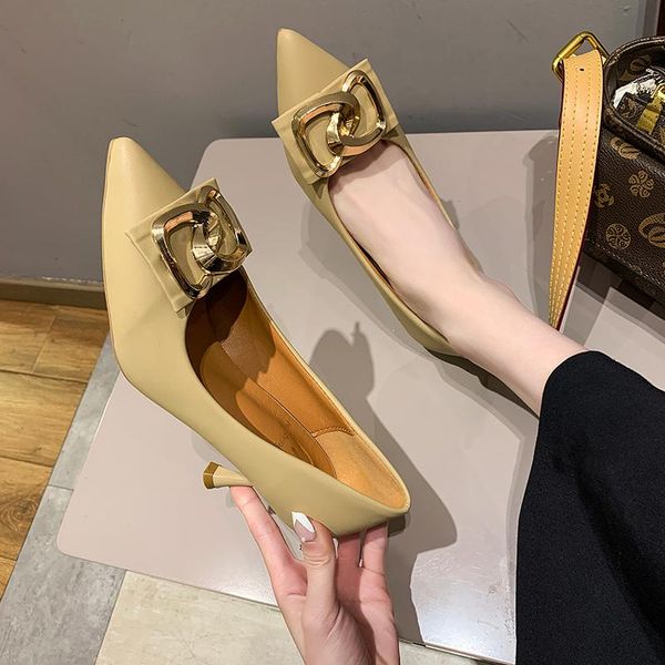dress shoes pointed shallow mouth temperament high heels spring and autumn fashion metal decoration ladies single, Black
dress shoes pointed shallow mouth temperament high heels spring and autumn fashion metal decoration ladies single, Black