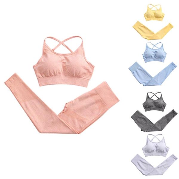 ladies seamless yoga set elastic compression fabric fitness running sportswear gym wear bra and pants high waist outfit
ladies seamless yoga set elastic compression fabric fitness running sportswear gym wear bra and pants high waist outfit