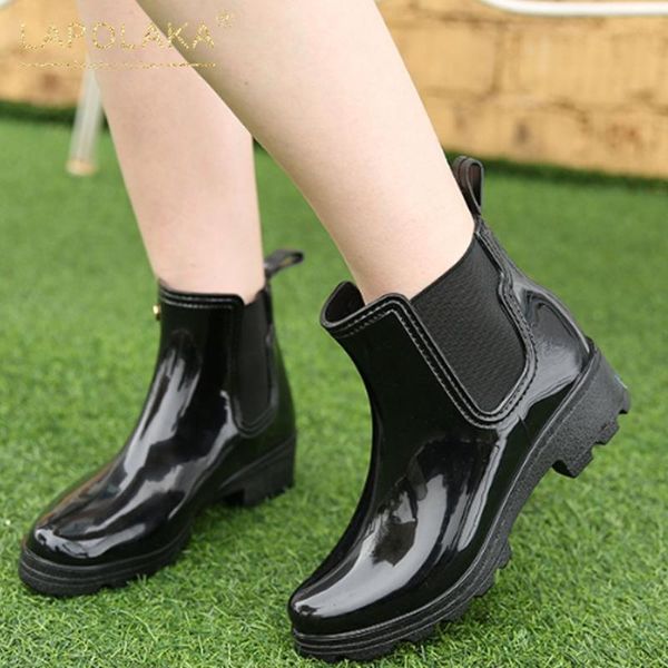 boots lapolaka brand design rainboots women shoes slip on fashion ins wholesale platform comfortable ladies female, Black
boots lapolaka brand design rainboots women shoes slip on fashion ins wholesale platform comfortable ladies female, Black