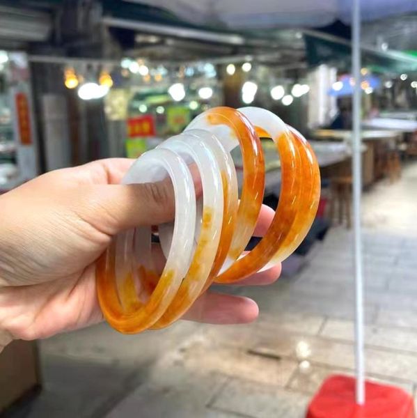 bangle 100% real jade bracelet half yellow jadeite jasper bangles fit women hand jewelry couple, Black
bangle 100% real jade bracelet half yellow jadeite jasper bangles fit women hand jewelry couple, Black
