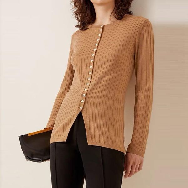 women's knits & tees designer clothes women round neck long sleeve solid color slim fashion knitted cardigan, White
women's knits & tees designer clothes women round neck long sleeve solid color slim fashion knitted cardigan, White