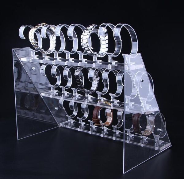 hooks & rails transparent acrylic watch exhibition frame three-layer detachable 24 bits display stand rack table support
hooks & rails transparent acrylic watch exhibition frame three-layer detachable 24 bits display stand rack table support