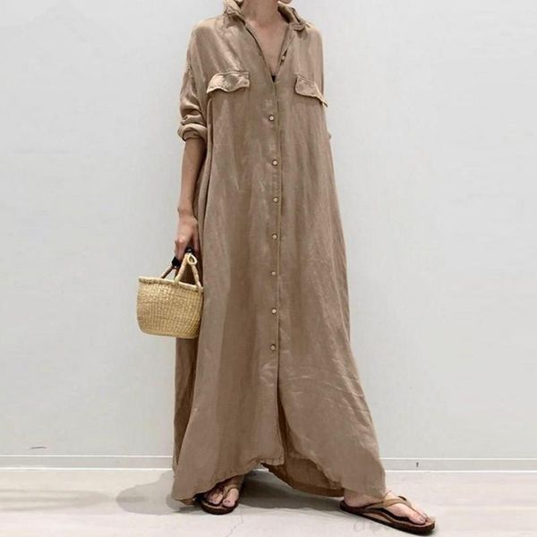 casual dresses dress long shirt style single-breasted slim lapel women fashion solid color all match loose japanese female 2021, Black;gray
casual dresses dress long shirt style single-breasted slim lapel women fashion solid color all match loose japanese female 2021, Black;gray