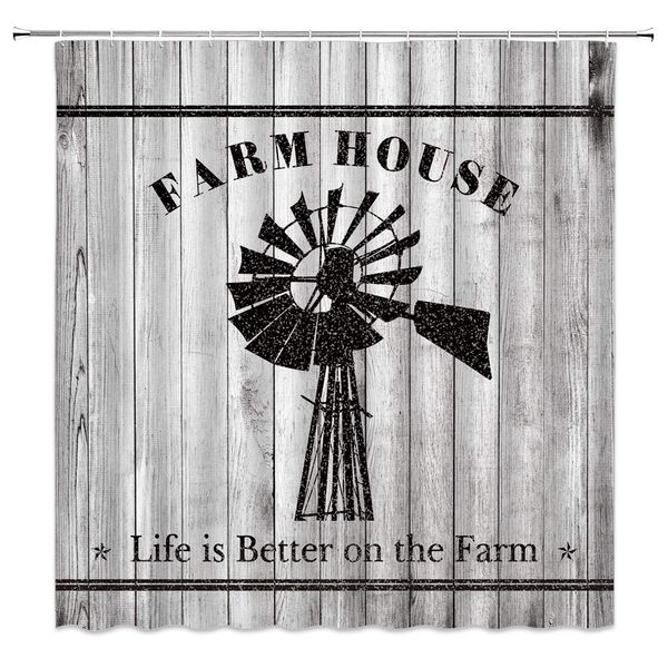 farmhouse shower curtain rustic sawyer mill windmill farm retro wooden board western farmhouse country style bathroom decor
farmhouse shower curtain rustic sawyer mill windmill farm retro wooden board western farmhouse country style bathroom decor