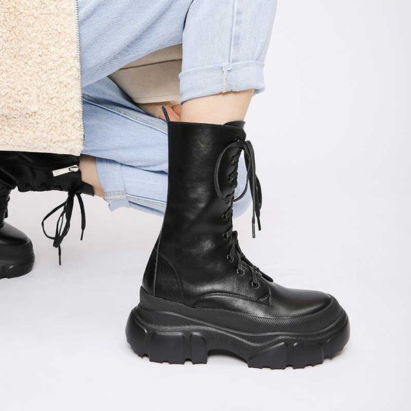 martin women's autumn 2021 new thick soled middle show thin fried arcade lace up handsome short boots, Black
martin women's autumn 2021 new thick soled middle show thin fried arcade lace up handsome short boots, Black