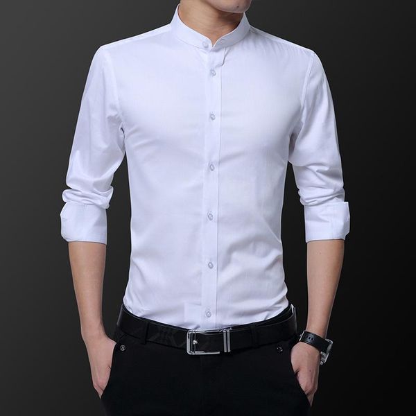 men's dress shirts long sleeve shirt vertical collar spring and autumn youth korean fashion casual pure cotton brand inch, White;black
men's dress shirts long sleeve shirt vertical collar spring and autumn youth korean fashion casual pure cotton brand inch, White;black