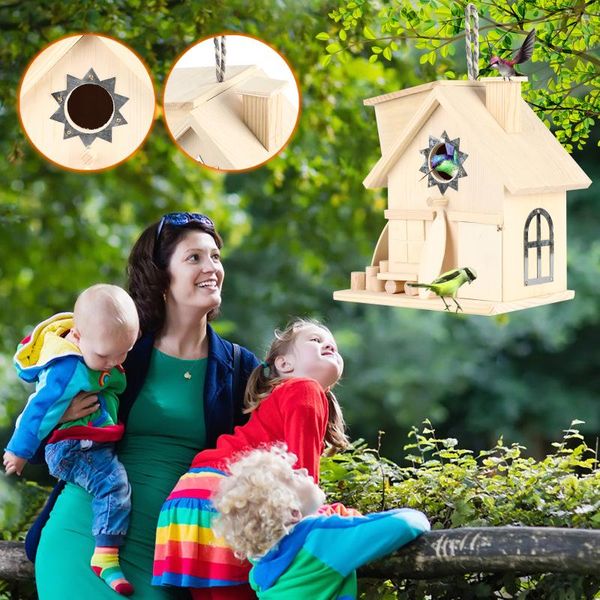 wooden bird house nesting box hanging nests home garden decoration outdoor nest cages
wooden bird house nesting box hanging nests home garden decoration outdoor nest cages
